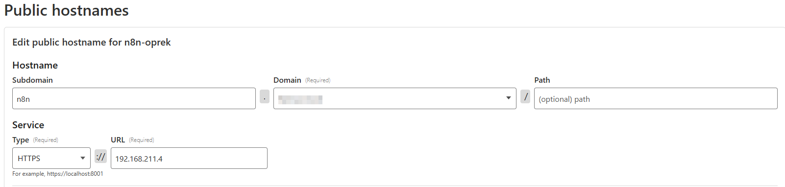 Gambar cloudflare tunnel n8n